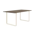 Table 70/70 - 170 x 85  _  chêne massif fumé – Image 2